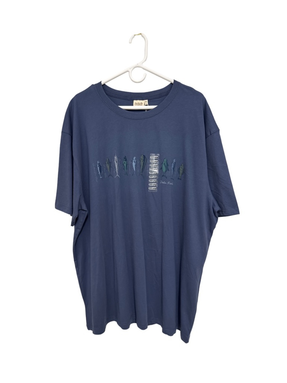 Pacific Creations Destin FL “Fish” Graphic Short-Sleeve Tee Men’s 3XL Blue NWT❗️